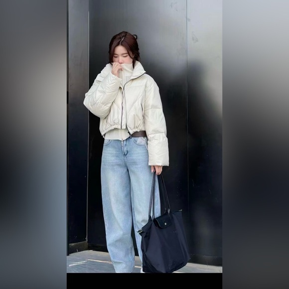 Longchamp large tote bag black color universal style versatile shoulder Purse - Picture 3 of 15